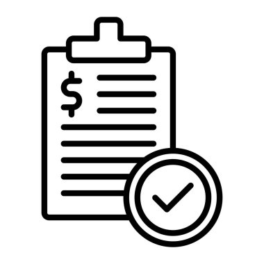 kontrol listesi vektör satırı simgesi