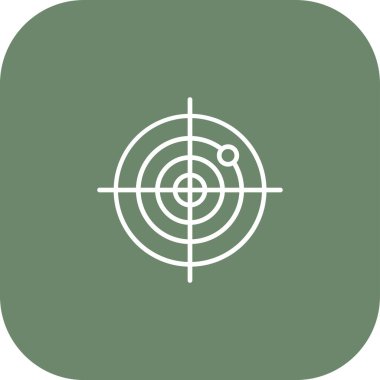 Sonar ağ simgesi, vektör illüstrasyonu