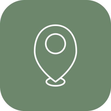 harita pin ikonu vektör illüstrasyonu