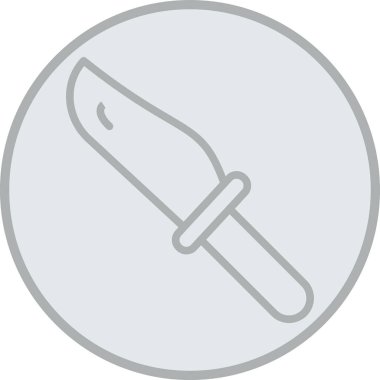 bıçak vektör simgesi modern ve basit simge