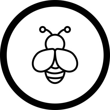 Arı simgesi, vektör illüstrasyonu