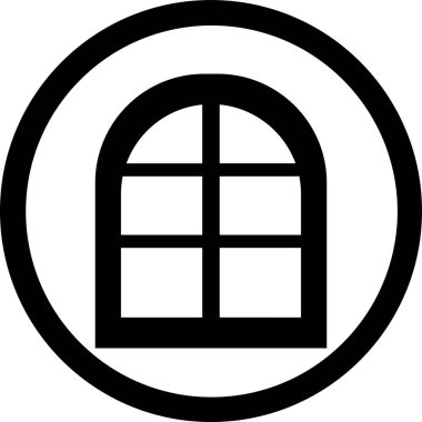 Bina. Web simgesi basit tasarım