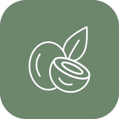 elma simgesinin vektör illüstrasyonu