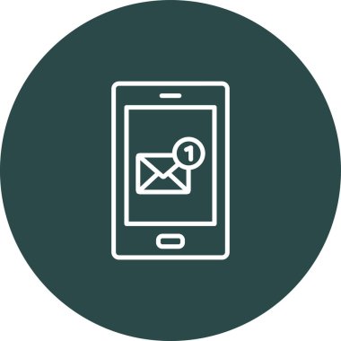 Vektör E- posta simgesi illüstrasyonu