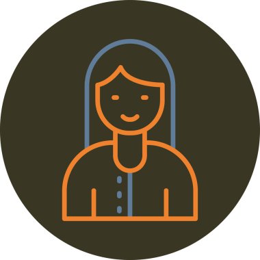 Bir kadının vektör illüstrasyonu