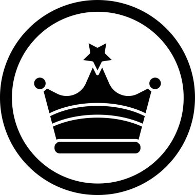 Web simgesi, vektör çizim taç