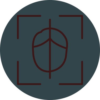 Bir çember simgesinin vektör illüstrasyonu