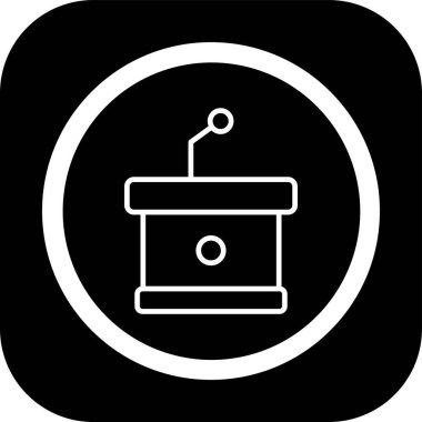 Benzersiz radyo kulesi vektör simgesi