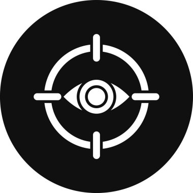 Göz simgesi vektör illüstrasyonu