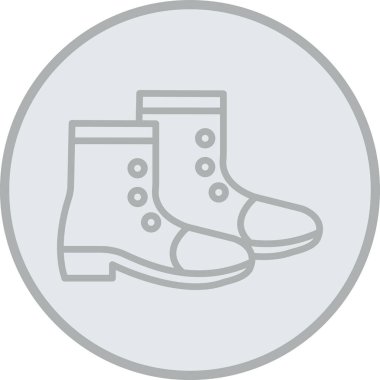 Kış ayakkabılarının vektör illüstrasyonu