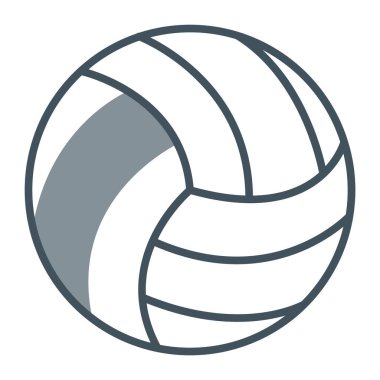 Voleybol. Web simgesi basit illüstrasyon