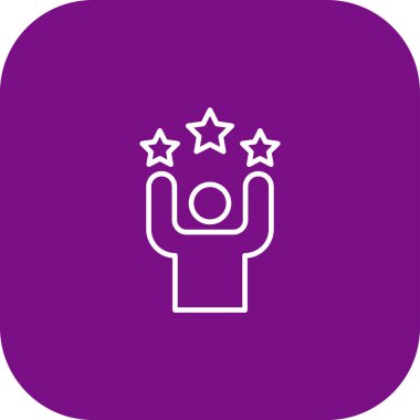 Yıldız Vektörü Simgesi Tasarım İllüstrasyonu