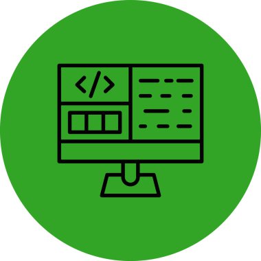 seo modern simgesinin vektör illüstrasyonu