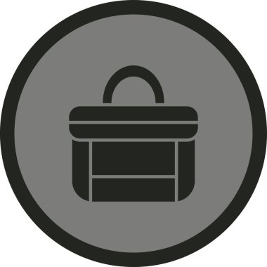 çanta simgesi vektör illüstrasyonu