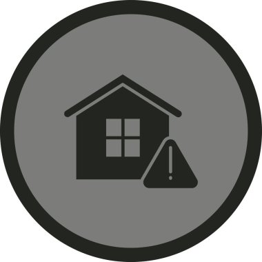 Ev. Web simgesi basit illüstrasyon