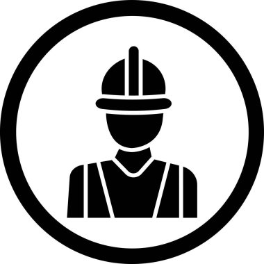 İnşaat işçisinin vektör çizimi
