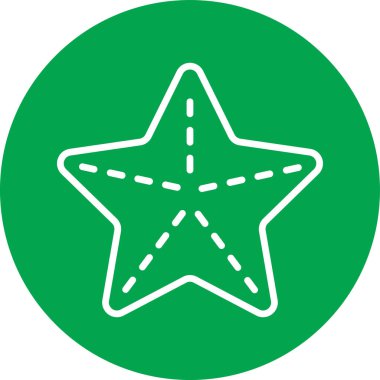 Yıldız ikonu vektör illüstrasyonu. düz yıldız ikon yıldızı