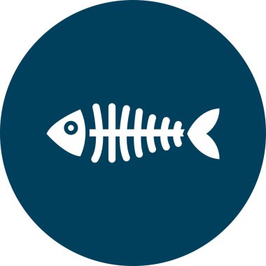 Balık simgesinin vektör illüstrasyonu