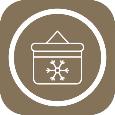 kar taneleri simge vektör illüstrasyonunu canlandırır