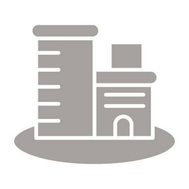 Petrol rafinerisi bitki vektör simgesi