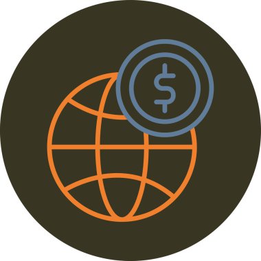 Küresel simge vektör illüstrasyonu