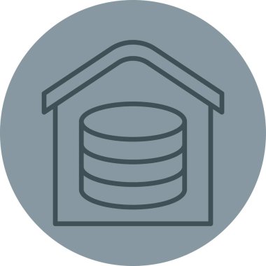 Ev simgesinin vektör illüstrasyonu