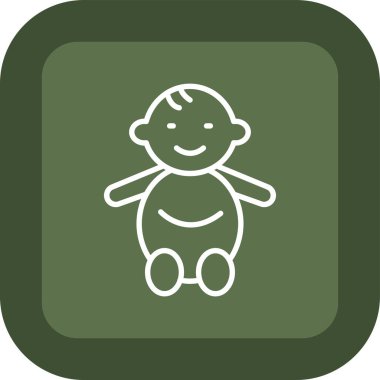 Bebek simgesi, vektör illüstrasyonu