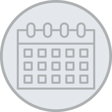 Kişisel ve ticari kullanım için takvim vektör simgesi simgesi vektör çizimi..