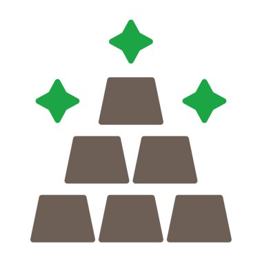 Piramit simgesi, vektör illüstrasyonu