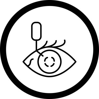 Göz simgesi, vektör illüstrasyonu