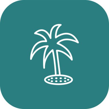 güzel palmiye ağacı vektör simgesi