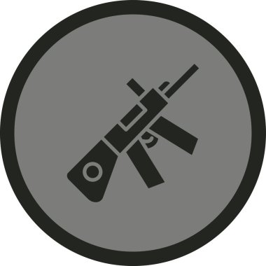 silah simgesi, vektör illüstrasyonu