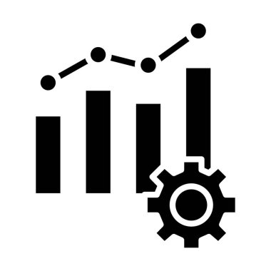 Bir simge tasarımının iş vektör illüstrasyonu