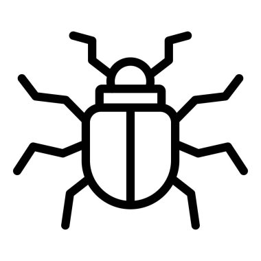Böcek Ağı simgesi, vektör illüstrasyonu