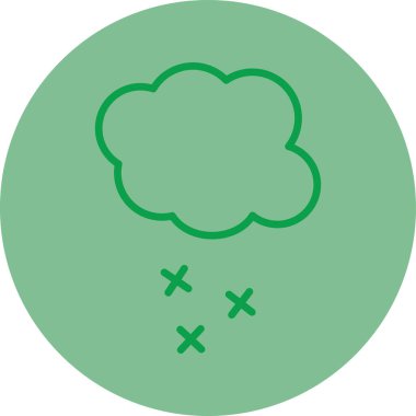 Bir ağaç simgesinin vektör illüstrasyonu