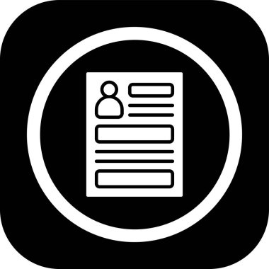 Belge simgesinin vektör illüstrasyonu