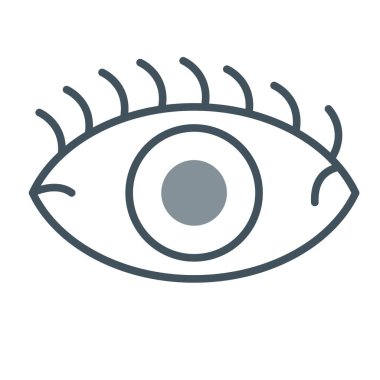 Göz simgesi vektör illüstrasyonu