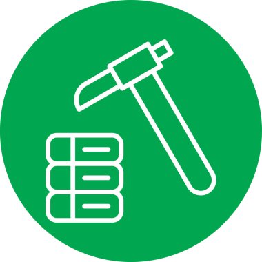 Yeşil bir kalemin vektör çizimi