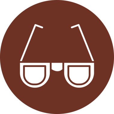 Beyaz çemberdeki bir adamın vektör simgesi