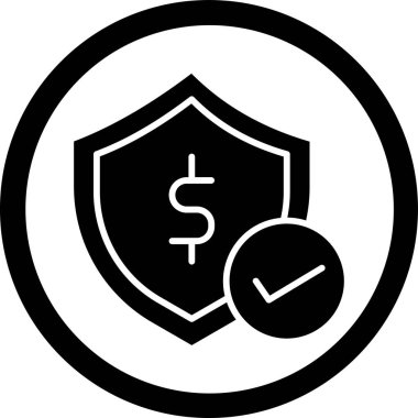 Dolar. Web simgesi basit illüstrasyon