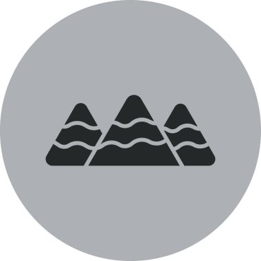 güzel dağ sembolü vektör simgesi