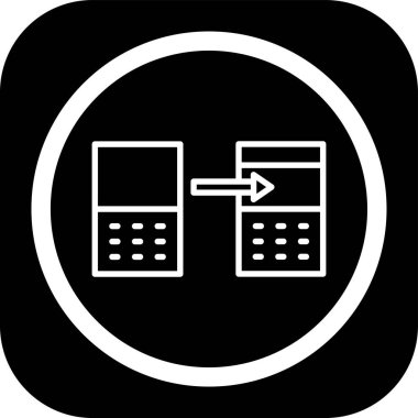 vektör hesap makinesi ico, vektör illüstrasyonu