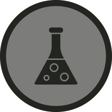 Kimyasal tüp. Web simgesi basit illüstrasyon