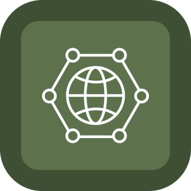 genel ağ vektör simgesi