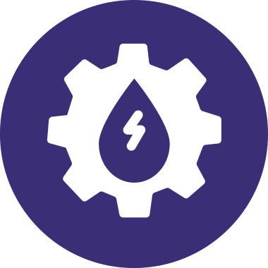 Bir dişli simgesinin vektör illüstrasyonu