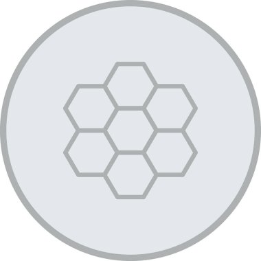 bal peteği simgesinin vektör illüstrasyonu