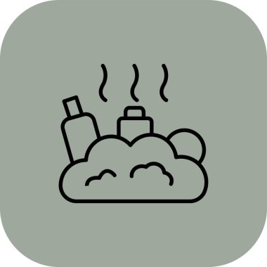 Bulut simgesi vektör illüstrasyonu