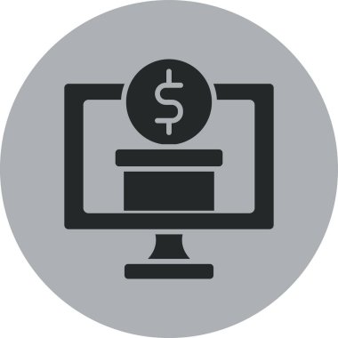 Kolayca düzenleyebilen ve düzenleyebilen Dolar Vektörü simgesi