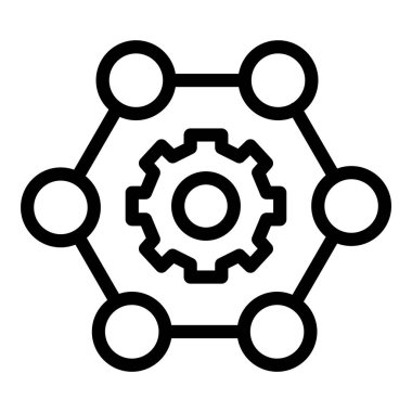 dişli vektör simgesi