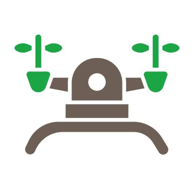 Uçan vektör illüstrasyon tasarımlı İHA kamera